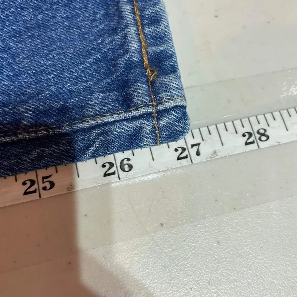 Levi's Women's Ribcage Straight Ankle Jeans Blue Denim Medium Wash‎ Size 18W - Image 13
