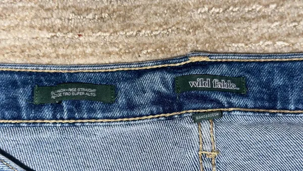 Wild Fable Super High-Rise Straight Jeans With Gems - Image 2