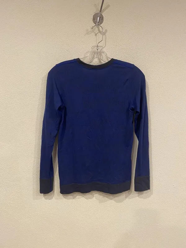 Lululemon Swiftly Breathe Shirt Womens Small Blue Long Sleeve Crew Neck Athletic - Image 4