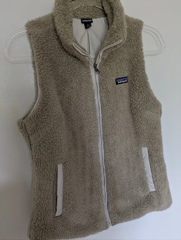 Patagonia Los Gatos Full Zip Fleece Vest 25216 El Cap Khaki Medium - Image 2