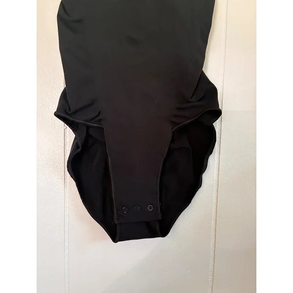 SKIMS Sculpting Bodysuit Mid Thigh Onyx Black Size S Shapewear Compression - Image 5
