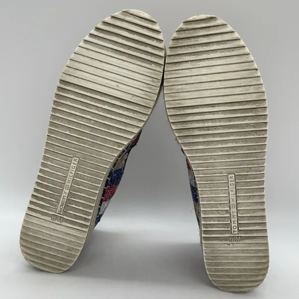 Tommy Hilfiger Womens 6.5 Shoes Flats Corliss 2‎ American Flag Sequin Espadrille - Image 6
