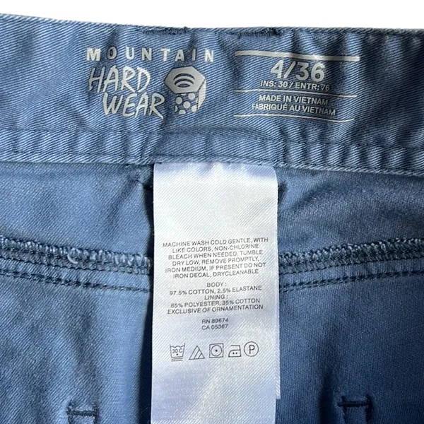 Mountain Hardwear Medium Blue Crop Hiking Pants Size 4/36‎ - Image 4