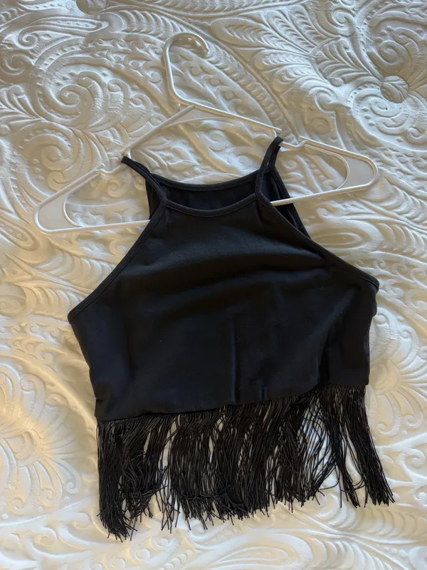 Shein Fringe Top Crop - Image 3