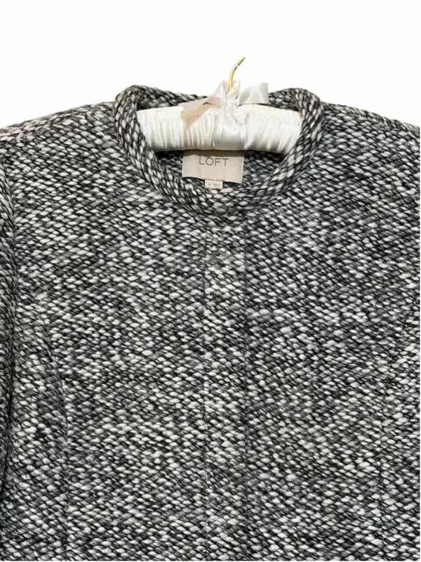 Ann Taylor Loft Women’s Chunky Tweed Collarless Wool Blend Blazer Size 4 - Image 6