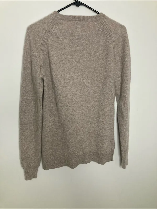 Magaschoni Scoopneck Sweater in Taupe Beige - Image 8