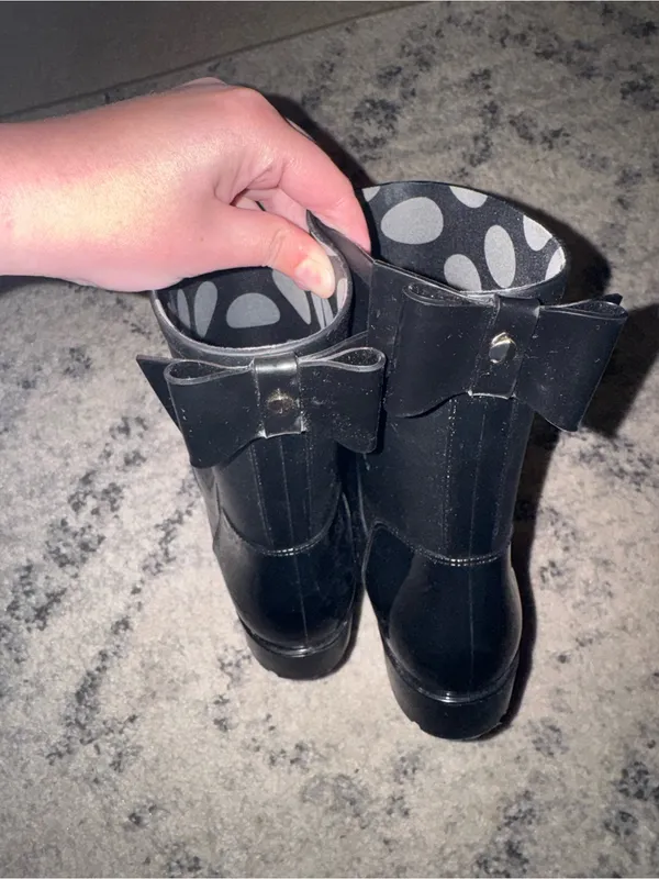 Kate Spade Rain Boots with bow - Image 2