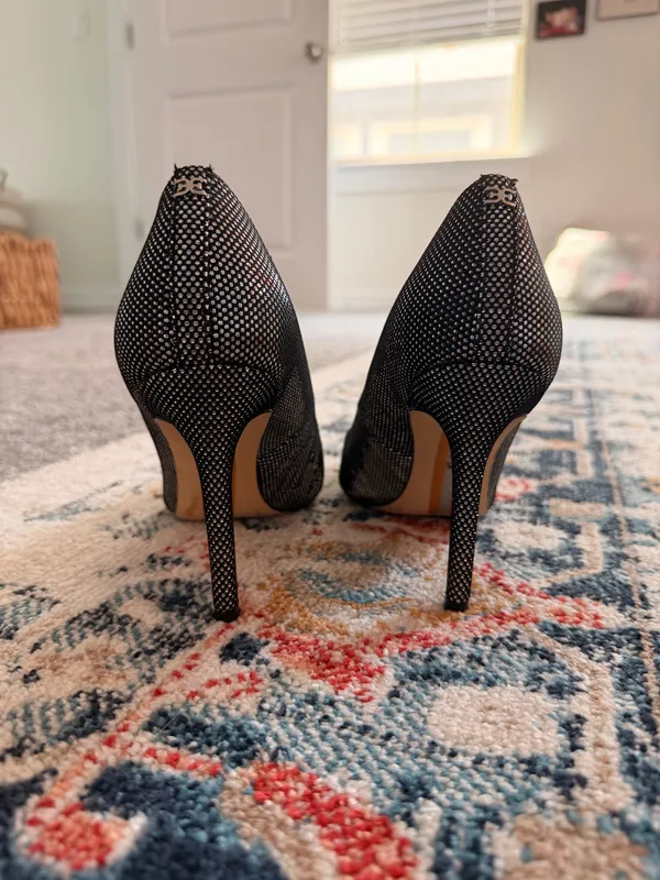 Sam Edelman Heels Black Sparkly - Image 3