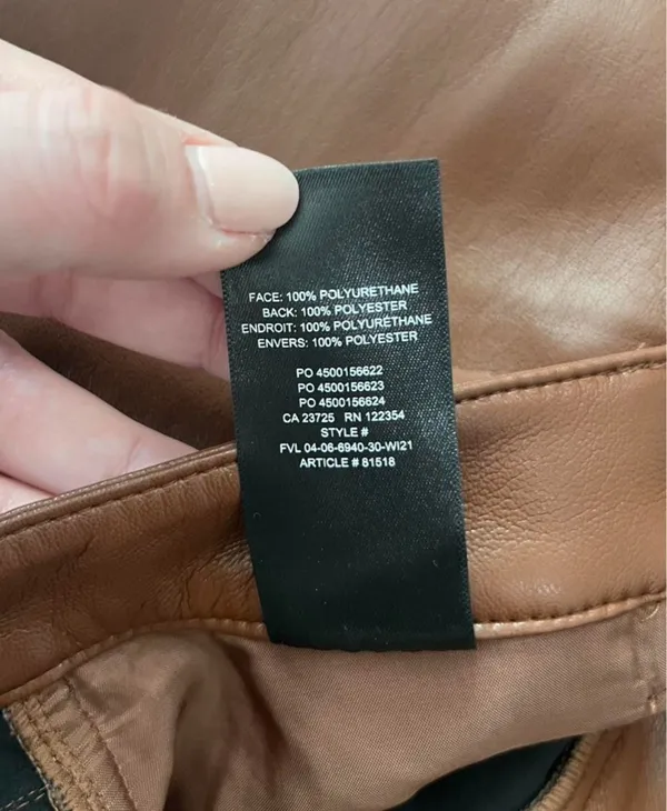 Aritzia Wilfred Melina Vegan Leather Straight Leg Pant - Image 7