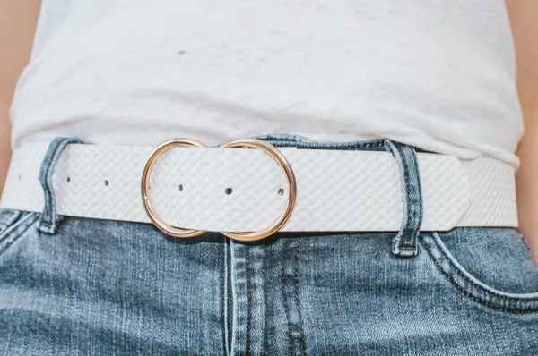 Arlee Double Buckle Vegan Leather Belt - Image 2
