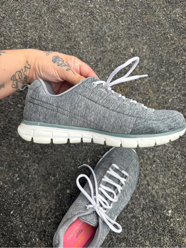Skechers Synergy 3.0 Gray Memory Foam Sneakers Women’s Size 10 - Image 11