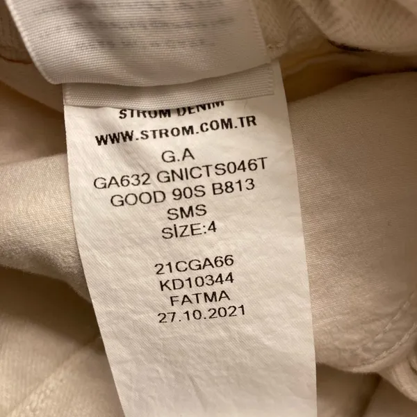 Good American Cream Cut-Out Jeans size 4 - Image 6