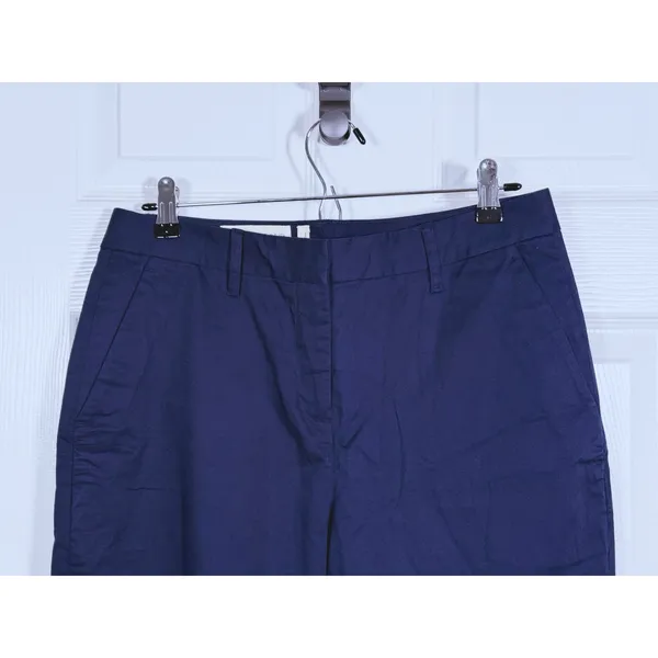 Wildfang Womens Ace Slim Crop Pants Size 8 Navy Blue Tailored Quiet Luxury Work - Image 4