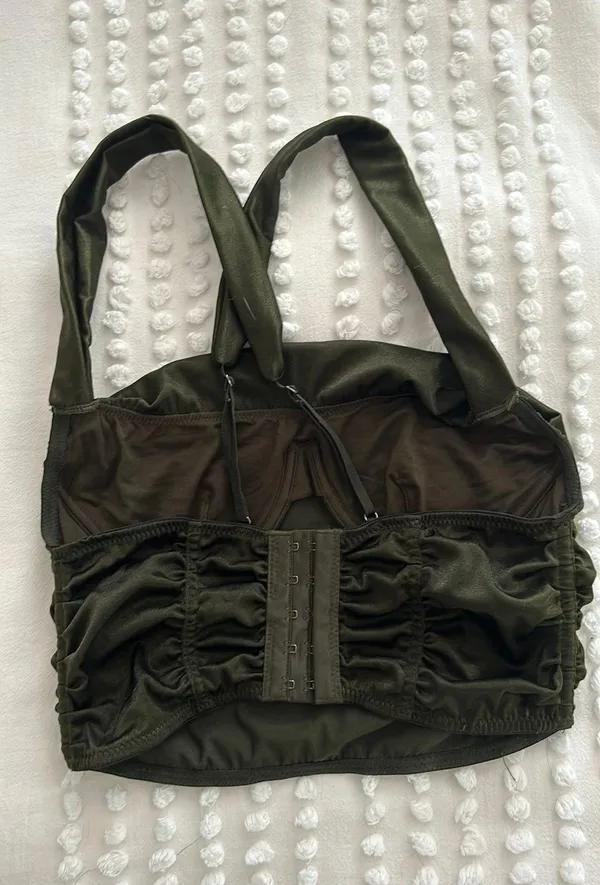 Green Corset Top Size M - Image 2