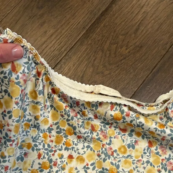 Altr’d State Yellow Floral Mini Skirt Medium - C27-037 - Image 3