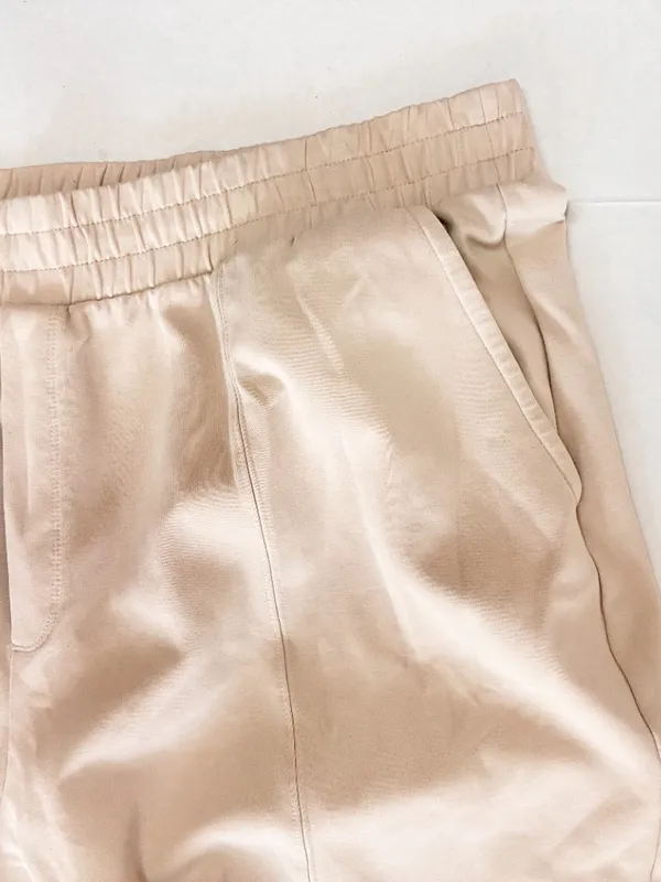 Old Navy High-Waisted Wide-Leg Fleece Sweatpants Lounge Wear - XXL - Light Beige - Image 5