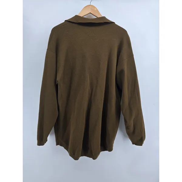 Wilfred Free Cardigan Women M Ganna Brown Button Down Knit EUC - Image 3