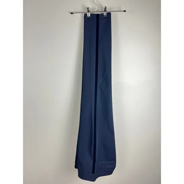 ecru Rivington Navy Tux Stripe Velvet Trim Slim Ankle Pants Size‎ 4 Stretch - Image 10