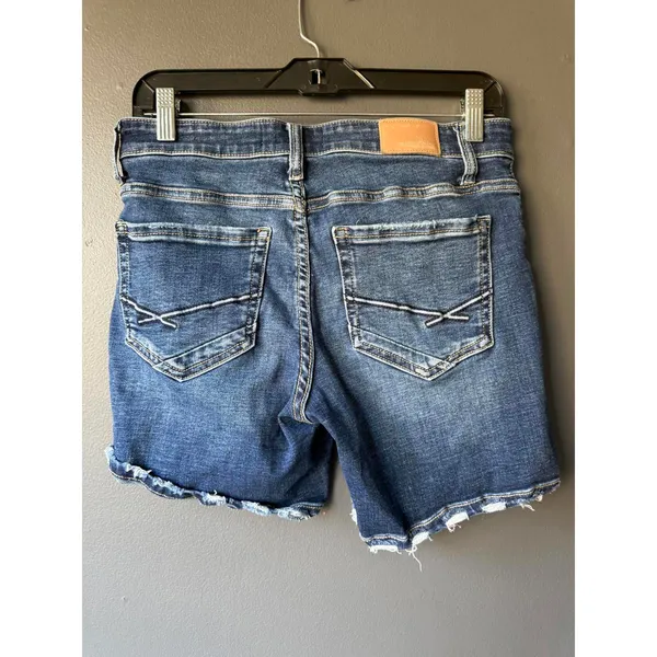 BKE Denim Jean Shorts with Frayed Hem size 26 - Image 8
