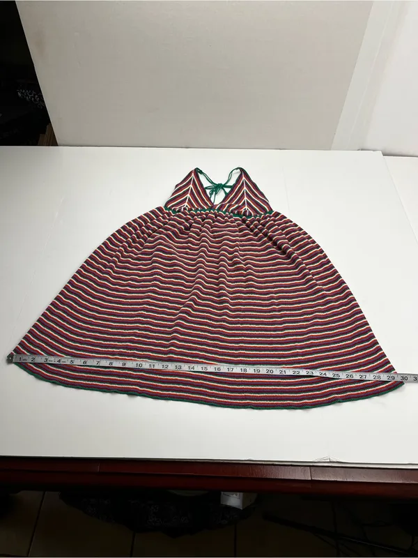 ZARA Multicolored Stripe Knit Mini Dress Medium Stretch Womens Medium - Image 11