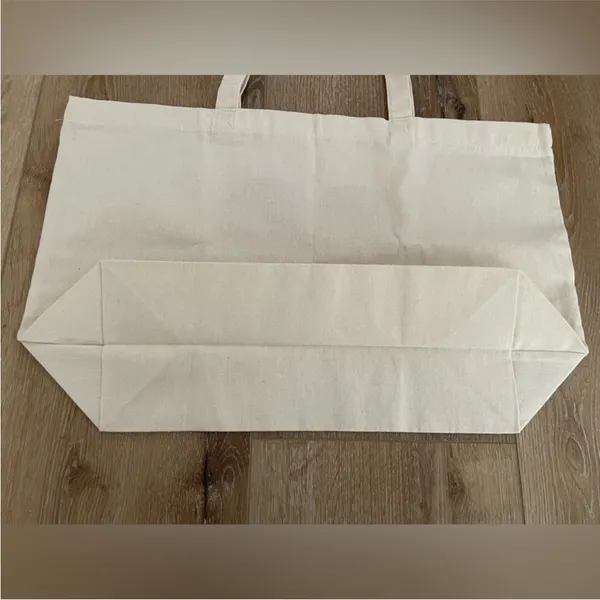 Sézane red heart mon amour canvas tote bag NWOT - Image 4