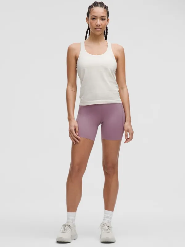 Lululemon NWT Fast and Free High-Rise Short 6" 5 Pocket lavender lux - Image 2