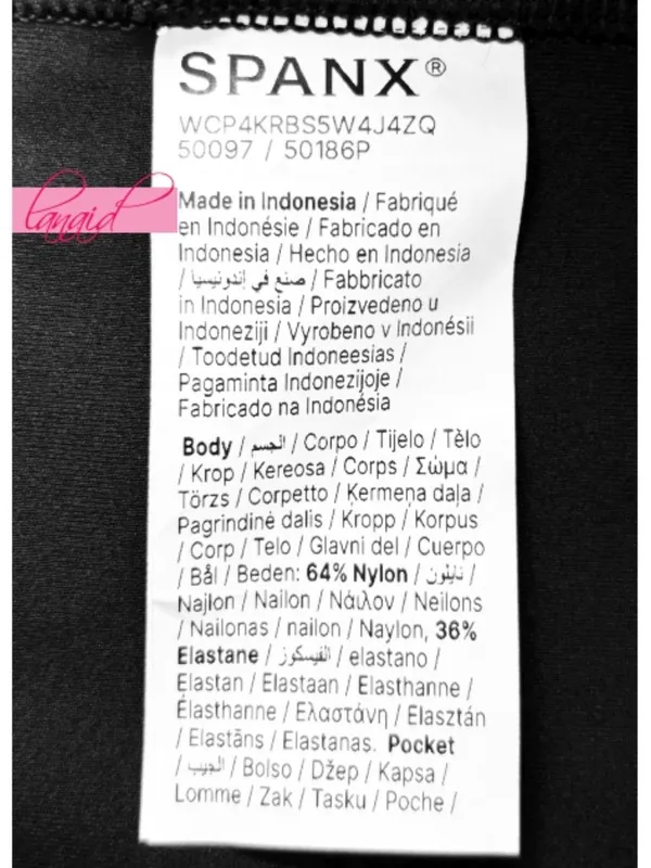Spanx SPANXshape™ Booty Boost® 7/8 Leggings Very Black High-Rise Waist Tights - Image 12