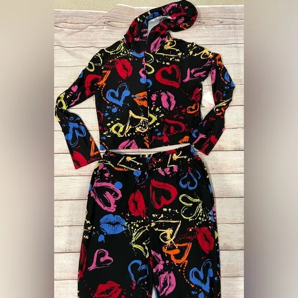 NWT Full Circle Trends 2 Piece Hoodie Set Size Large - Image 3