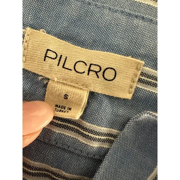 Pilcro Anthropologie Oversized Striped Button Down Shirt Small S - Image 2