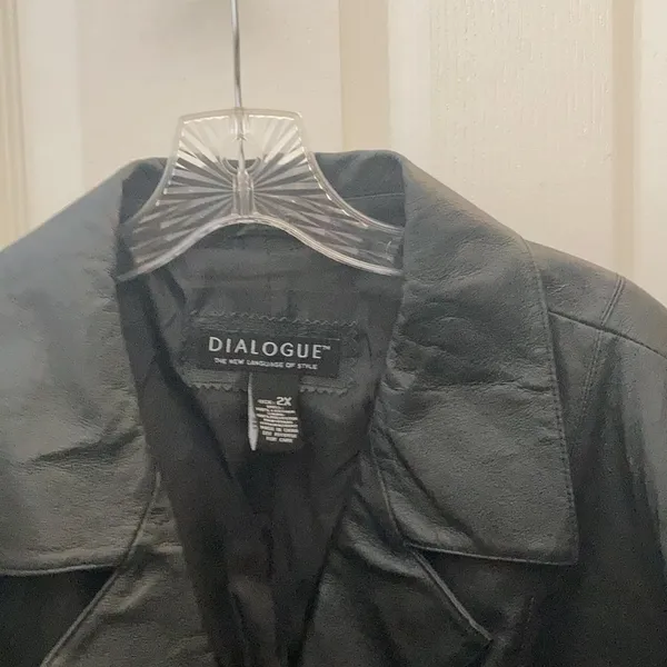 FINAL MARKDOWN Dialogue black leather jacket 2x - Image 2