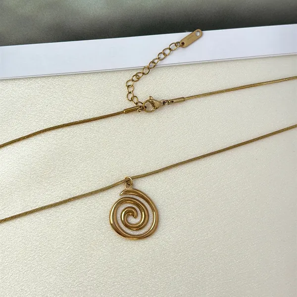 Swirl Pendant Necklace for Women - Image 3