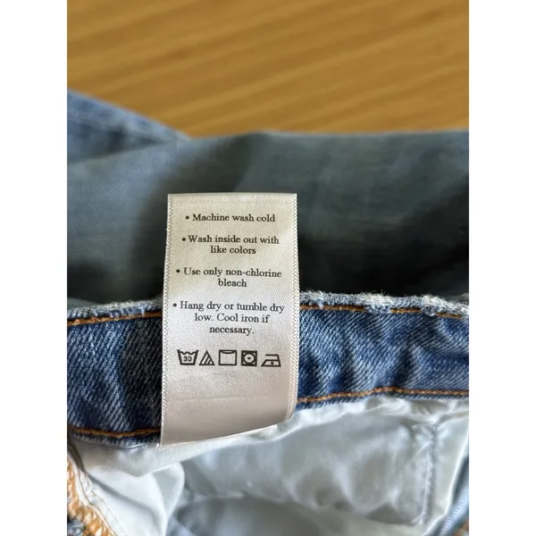 Aviator Nation Gypsy Jeans Size 29 In Vintage Blue High Rise Wide Leg Distressed - Image 8