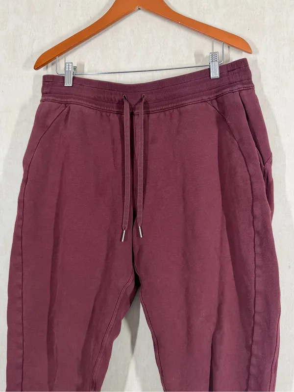 Lululemon Women’s Scuba High-Rise Jogger Pants Cotton Terry Mulled Wine 14 - Image 4