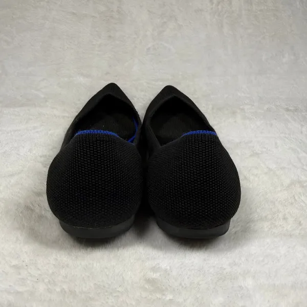 Rothys The Point Black Pointed Toe Flats Womens 8 Sustainable Washable Shoes - Image 4