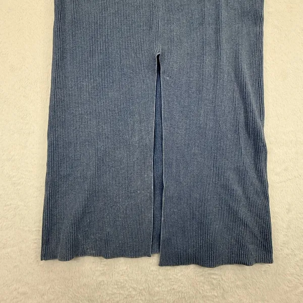 House of Harlow 1960 Ribbed Knit Maxi Skirt Blue Cotton Blend Womens Medium‎ - Image 9