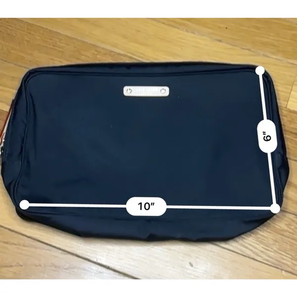 Kate Spade New York Black Travel Toiletry Case Cosmetic Organizer Bag 9x7 - Image 4