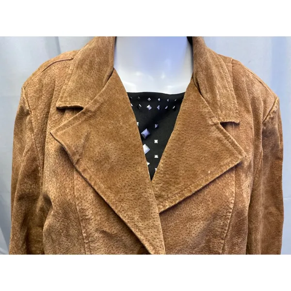 Hypo Active Women's Brown Leather Jacket Size XL SKU 5631 - Image 2