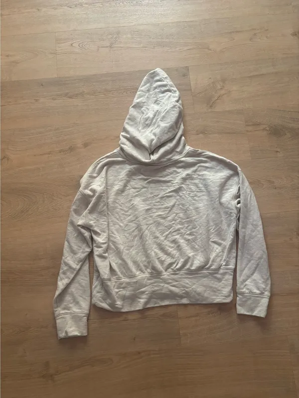 Aerie Offline Cropped Hoodie in Oatmeal - Image 2