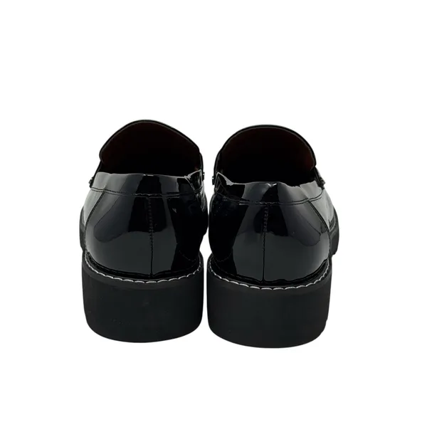 Franco Sarto Women's Cassandra Black Platform Penny Loafers Size 10 - Image 4