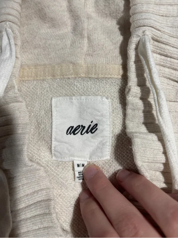 Aerie medium cream hoodie - Image 6