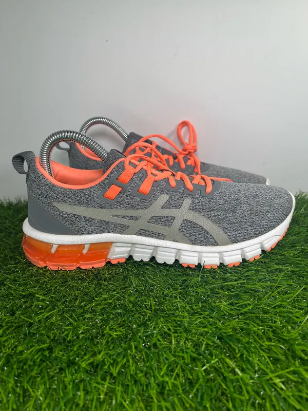 ASICS Gel Running Shoes Gray Orange Women’s US 7 EU 38 Athletic Sneakers - Image 3