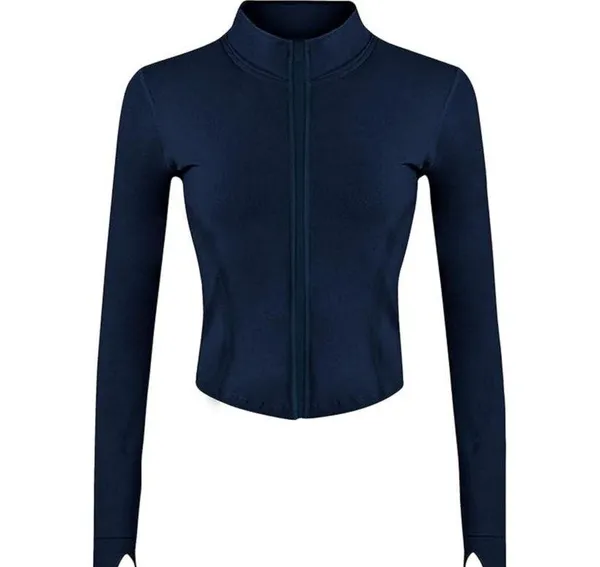 NWT ~ Short Blue Cropped Workout Activewear Yoga Jacket ~ Women's SMALL - Image 2
