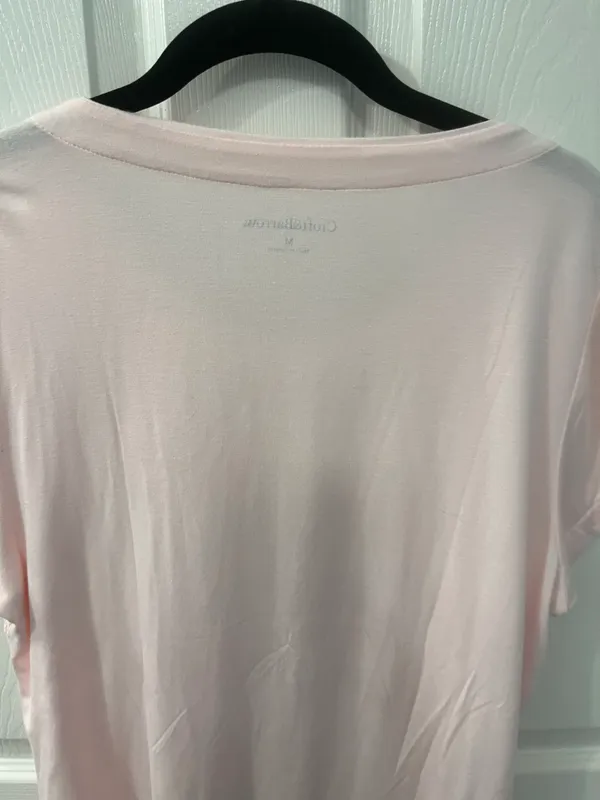 Croft & Barrow Size Medium Pink Lace Top - Image 9