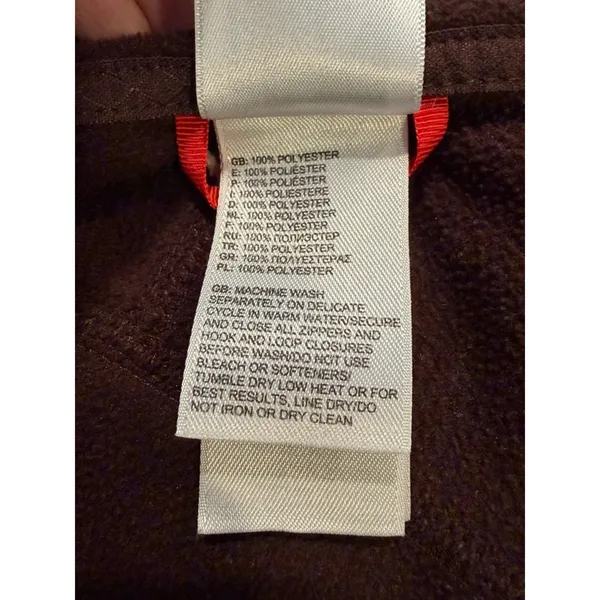 The North Face Fleece Jacket Womens Medium Brown Full Zip Lightweight CLS7 - Image 6