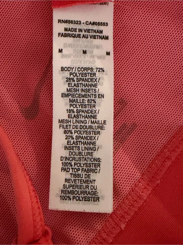 Nike Sports Bra Women’s Size M Orange Dri-FIT Crisscross Strappy(A596) - Image 12