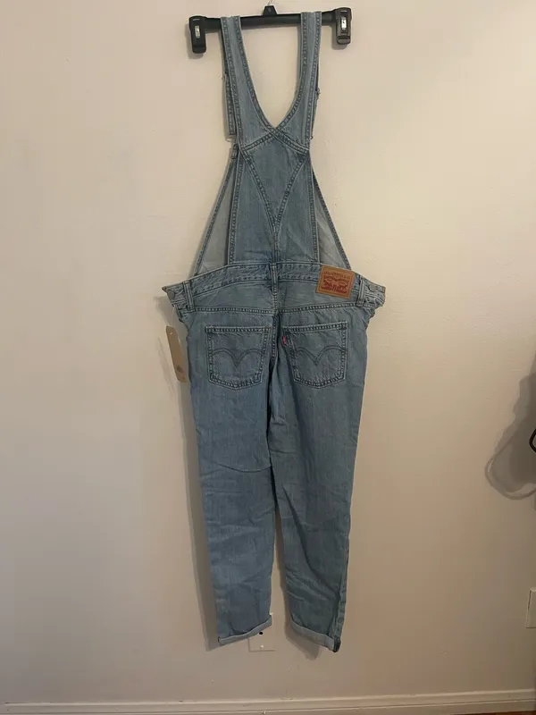 Levi's Light Blue Overalls. Size Xs - Image 7