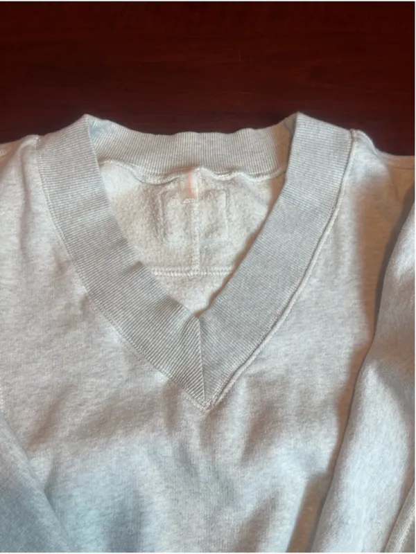 Free People Movement Intercept Romper in Heather Grey Fleece Cotton Lounge Sz M - Image 15