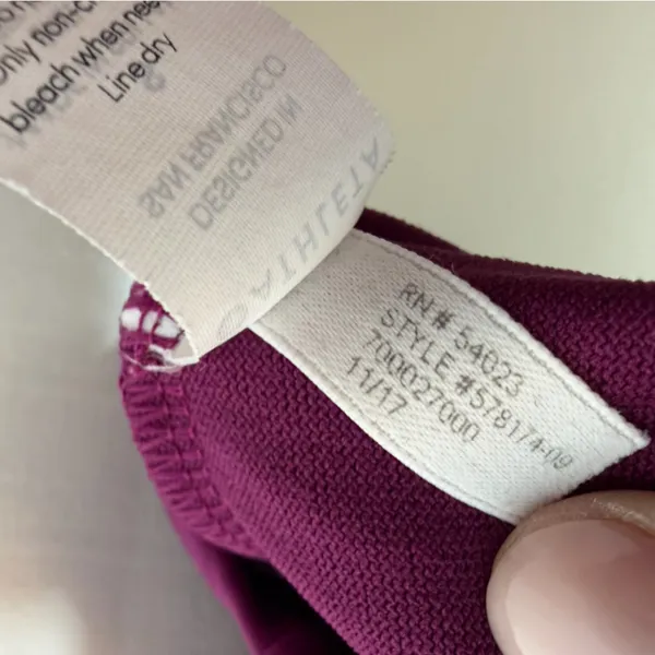 Athleta Tankini Swim Top Plum Purple Swim Adjustable Strappy S Athletic Beach - Image 3