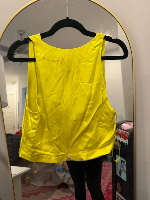 Yellow ZARA Crop Top - Image 2