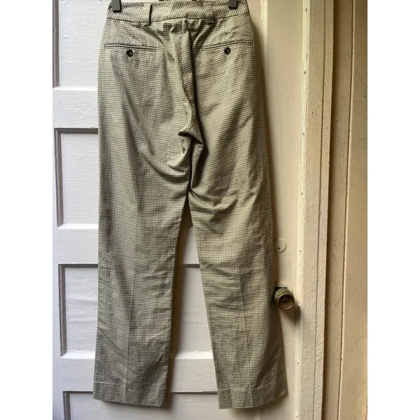 Vtg 90s Y2K DKNY Plaid Pants 2 Straight Leg Preppy Academic Teacher Business - Image 5